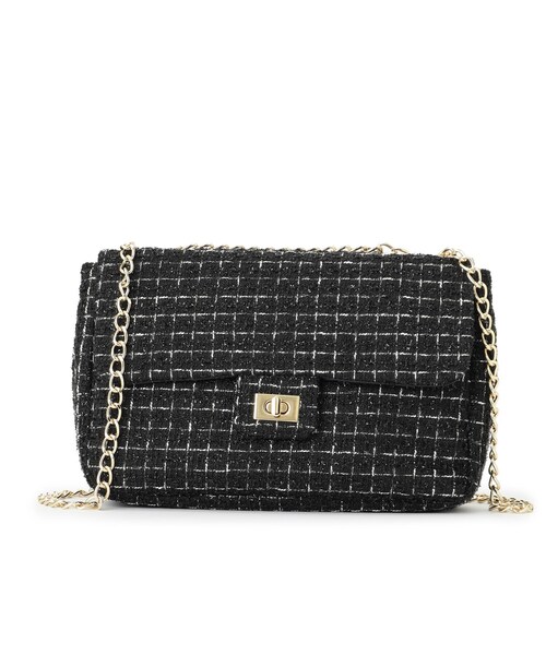 ITS'DEMO（イッツデモ）の「◆ツイードミニショルダー（ショルダーバッグ・レディース・ホワイト系6/ブラック系3/ネイビー系3・00）」の11枚目の写真