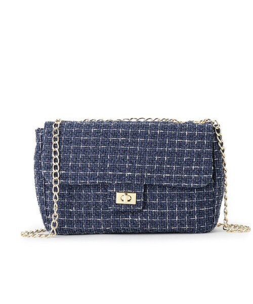 ITS'DEMO（イッツデモ）の「◆ツイードミニショルダー（ショルダーバッグ・レディース・ホワイト系6/ブラック系3/ネイビー系3・00）」の12枚目の写真