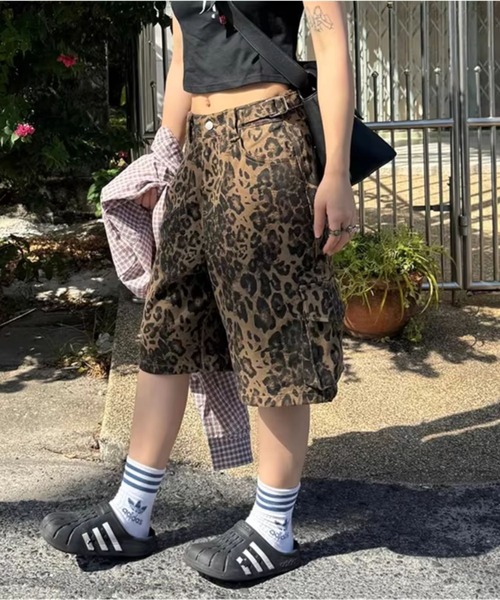 almo(アルモ)の「レオパード柄ハーフパンツ(se)(その他パンツ・レディース・レオパード・FREE)」の3枚目の写真