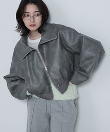 le ELMi | Stitched collar vintage-like short blouson / ステッチカラーヴィンテージライクショートブルゾン(ブルゾン)
