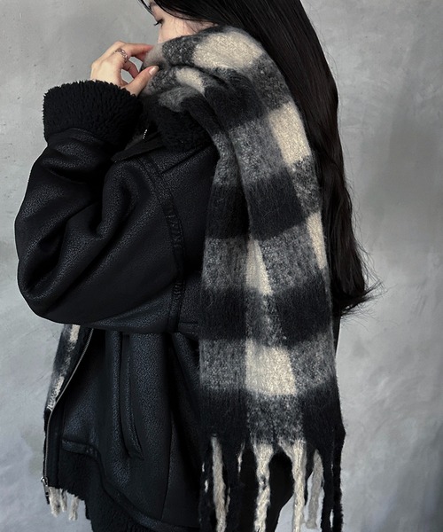 apresjour mignon×ARIAZ】アソートチェックマフラー（ストール