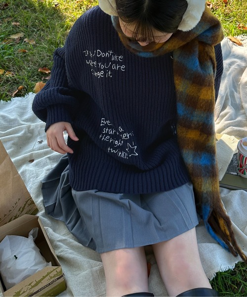 apresjour mignon×ARIAZ】アソートチェックマフラー（ストール