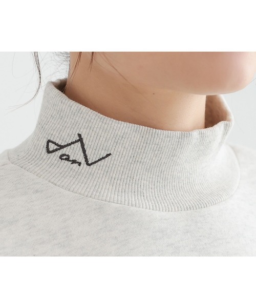 n'OrLABEL(ノアールレーベル)の「『ハイネックロゴ刺繍スウェット』(スウェット・レディース・ピンク系その他/ブラック/グリーン/オートミール・FREE)」の22枚目の写真
