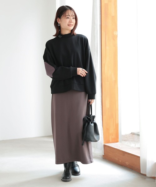 n'OrLABEL(ノアールレーベル)の「『ハイネックロゴ刺繍スウェット』(スウェット・レディース・ピンク系その他/ブラック/グリーン/オートミール・FREE)」の18枚目の写真