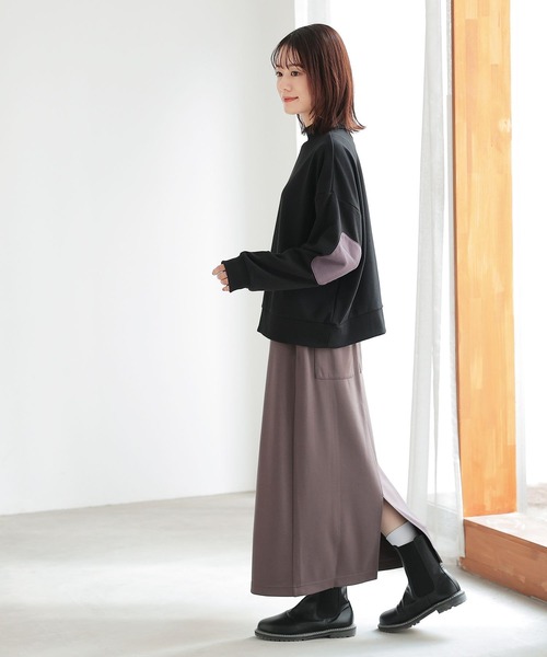 n'OrLABEL(ノアールレーベル)の「『ハイネックロゴ刺繍スウェット』(スウェット・レディース・ピンク系その他/ブラック/グリーン/オートミール・FREE)」の19枚目の写真