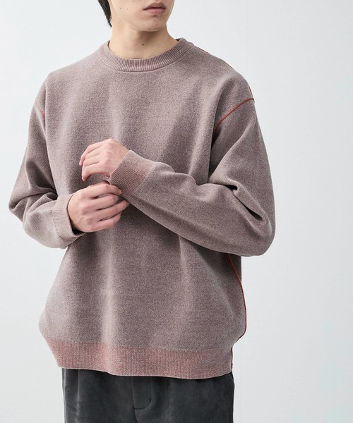 j.n.r.d(ジェー・エヌ・アール・ディー)の「j.n.r.d/ダブルジャガードニット(Tシャツ/カットソー・メンズ・ベージュ/ホワイト系その他2/ブラック・L/M/LL)」の6枚目の写真