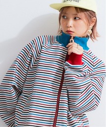 TTOL | カラーボーダースタンドブルゾン(ブルゾン)