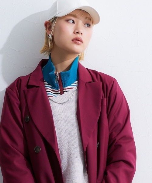 TTOL(トール)の「カラーボーダースタンドブルゾン(ブルゾン・レディース・オレンジ系その他・M~L)」の15枚目の写真