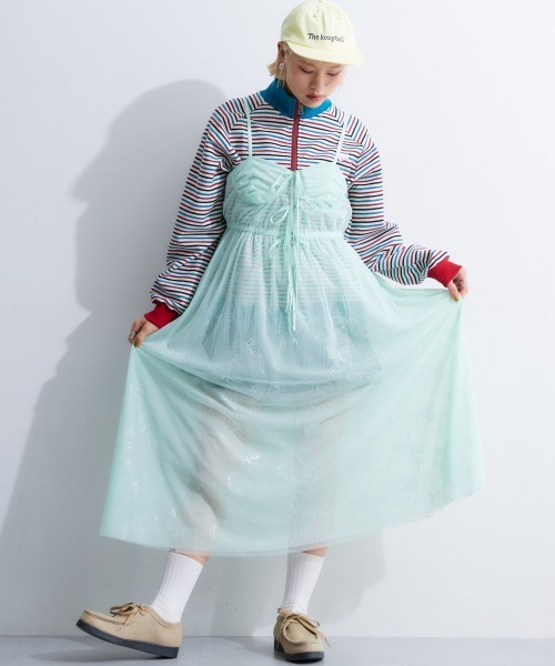 TTOL(トール)の「カラーボーダースタンドブルゾン(ブルゾン・レディース・オレンジ系その他・M~L)」の6枚目の写真