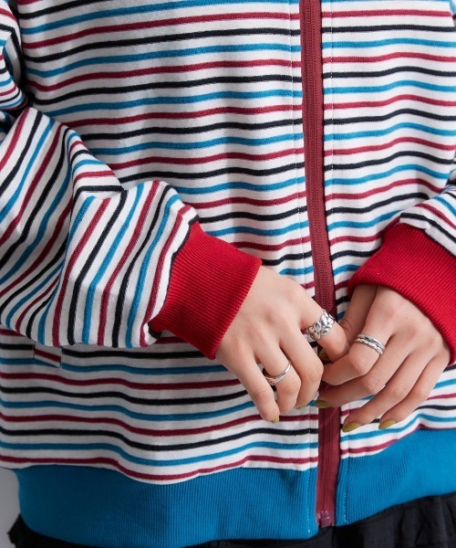 TTOL(トール)の「カラーボーダースタンドブルゾン(ブルゾン・レディース・オレンジ系その他・M~L)」の21枚目の写真