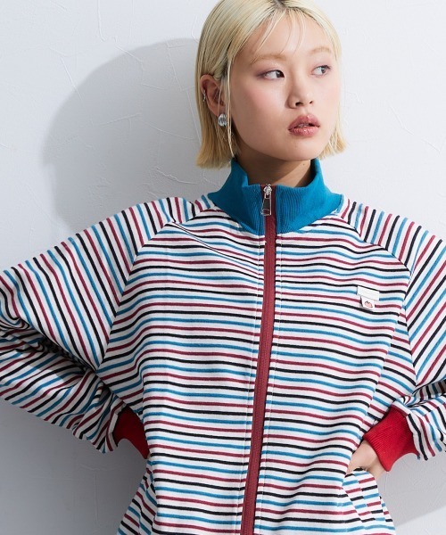 TTOL(トール)の「カラーボーダースタンドブルゾン(ブルゾン・レディース・オレンジ系その他・M~L)」の12枚目の写真