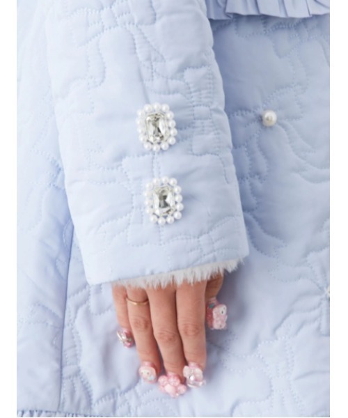 Ank Rouge（アンクルージュ）の「リボンキルティングドーリーコート（その他アウター・レディース・ブラック/ピンク/ブルー・M）」の20枚目の写真