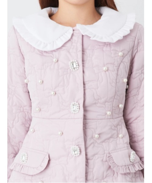 Ank Rouge（アンクルージュ）の「リボンキルティングドーリーコート（その他アウター・レディース・ブラック/ピンク/ブルー・M）」の21枚目の写真