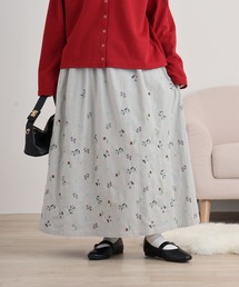 EMAGO 小花刺繍スカート