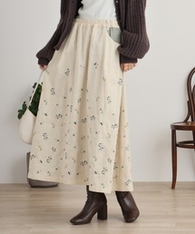 EMAGO 小花刺繍スカート
