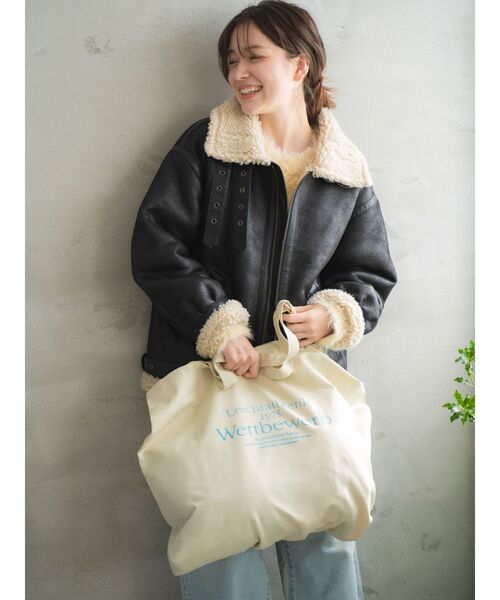 Ungrid（アングリッド）の「【自分で選べるスペシャルセット対象BAG】ロゴトートバッグ（ハンドバッグ・レディース・アイボリー・FREE）」の12枚目の写真