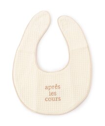 apres les cours（アプレレクール）の「ロゴ刺繍ワッフルスタイ（スタイ/よだれかけ）」