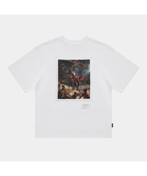 APPLEBUM(アップルバム)の「"Basketteur de la Liberte" T-shirt(Tシャツ/カットソー・メンズ・ブラック/ホワイト・X-LARGE/LARGE/MEDIUM)」の2枚目の写真