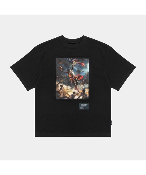 APPLEBUM(アップルバム)の「"Basketteur de la Liberte" T-shirt(Tシャツ/カットソー・メンズ・ブラック/ホワイト・X-LARGE/LARGE/MEDIUM)」の8枚目の写真