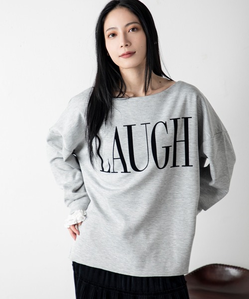 MILLION CARATS（ミリオンカラッツ）の「フロッキープリントトップス（Tシャツ/カットソー・レディース・マルチ/グレー・FREE）」の20枚目の写真