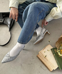 DISCOAT | リボンピンヒールパンプス(パンプス)