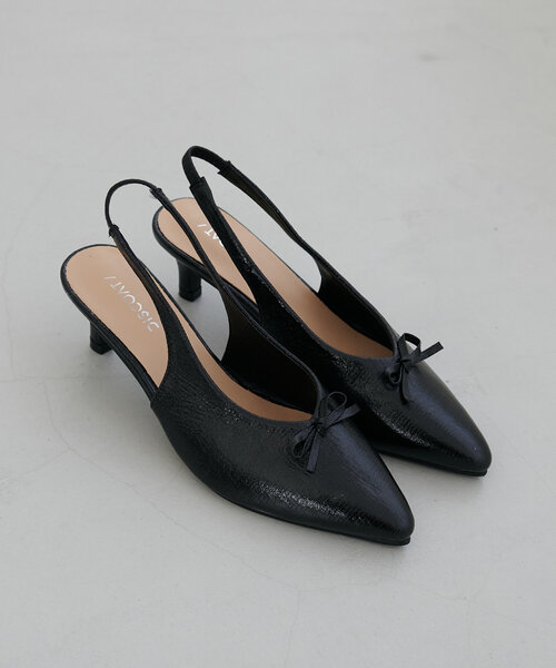 DISCOAT（ディスコート）の「リボンピンヒールパンプス（パンプス・レディース・シルバー/ブラック・MEDIUM/LARGE）」の19枚目の写真