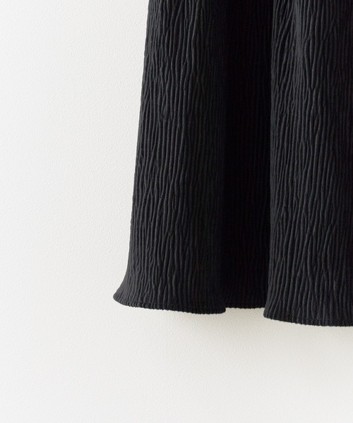BLANK　（ブランク）の「▲Rib Tiered Long Skirt / リブティアードスカート（スカート・レディース・ナチュラル/ブラック/ブラウン・FREE）」の6枚目の写真