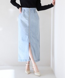 Andemiu | KUROKIデニムZIPIラインスカート293290(デニムスカート)