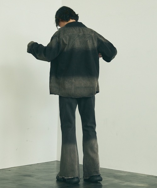 Shoowtime(ショウタイム)の「vintage wash black denim shirt / ビンテージウォッシュブラックデニムシャツ(シャツ/ブラウス・メンズ・ブラック系・MEDIUM/LARGE/X-LARGE)」の15枚目の写真