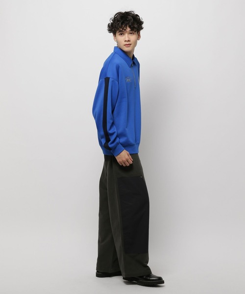 niko and...(ニコアンド)の「ダンボールハーフZIPプルオーバー(スウェット・メンズ・ブルー/チャコール/レッド/オフホワイト・LARGE/MEDIUM)」の15枚目の写真