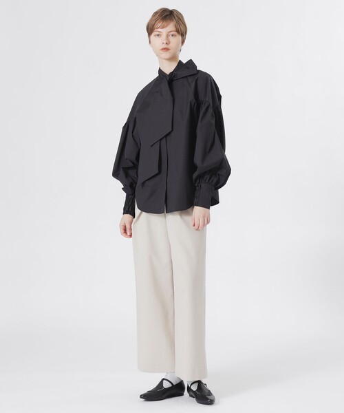 LOVELESS（ラブレス）の「ボリュームスリーブスカーフブラウス（シャツ/ブラウス・レディース・オフホワイト/ブラック・34/36）」の8枚目の写真