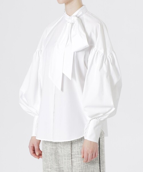 LOVELESS（ラブレス）の「ボリュームスリーブスカーフブラウス（シャツ/ブラウス・レディース・オフホワイト/ブラック・34/36）」の10枚目の写真