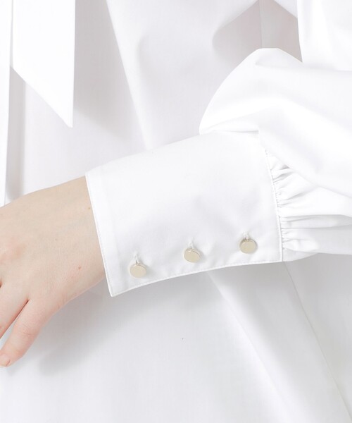 LOVELESS（ラブレス）の「ボリュームスリーブスカーフブラウス（シャツ/ブラウス・レディース・オフホワイト/ブラック・34/36）」の13枚目の写真