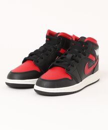 JORDAN BRAND(W[_uh)JORDAN BRAND 225-25AIR JORDAN 1 MID GS GA W[_ 1 MID GS KDQ8423 067BLK/V RED(Xj[J[)