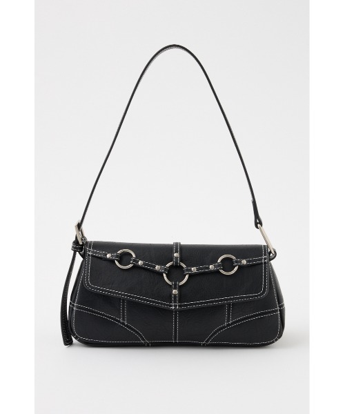 SLY(スライ)の「HARNESS STITCH SHOULDER BAG ハーネス ステッチ ショルダーバッグ(ショルダーバッグ・レディース・ブラック/マルチ・FREE)」の4枚目の写真