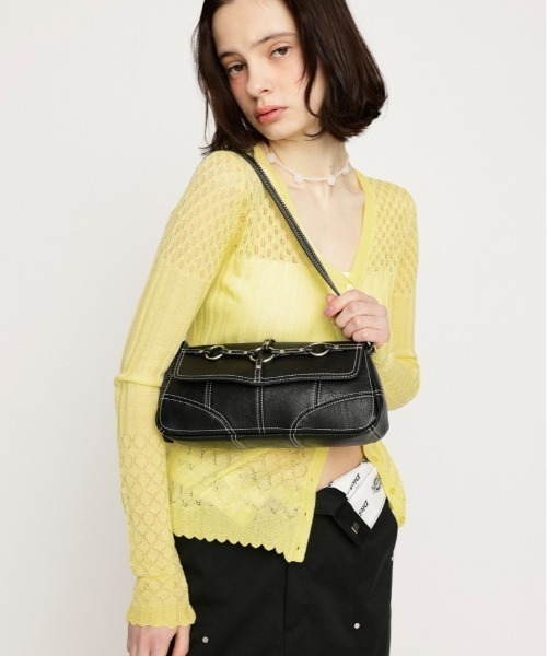 SLY(スライ)の「HARNESS STITCH SHOULDER BAG ハーネス ステッチ ショルダーバッグ(ショルダーバッグ・レディース・ブラック/マルチ・FREE)」の13枚目の写真