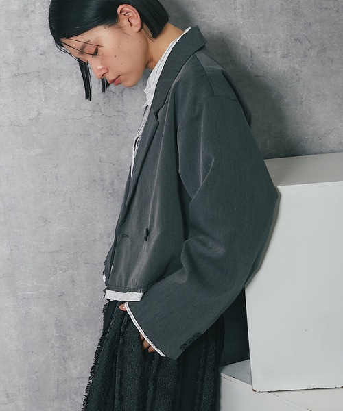 ANOTHER S(アナザーエス)の「クロップドジャケット&コクーンパンツ ANOTHER S(アナザーエス)の「クロップドジャケット&コクーンパンツ