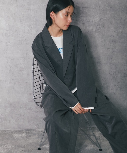 ANOTHER S(アナザーエス)の「クロップドジャケット&コクーンパンツ ANOTHER S(アナザーエス)の「クロップドジャケット&コクーンパンツ