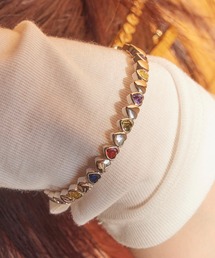 Casselini | Casselini(キャセリーニ)ハートビジューブレスレット(ブレスレット)