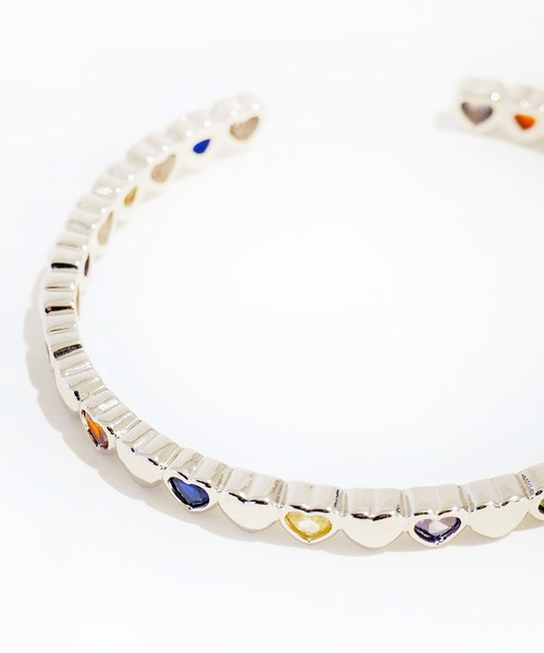 Casselini（キャセリーニ）の「Casselini(キャセリーニ)ハートビジューブレスレット（ブレスレット・レディース・マルチ・FREE）」の2枚目の写真