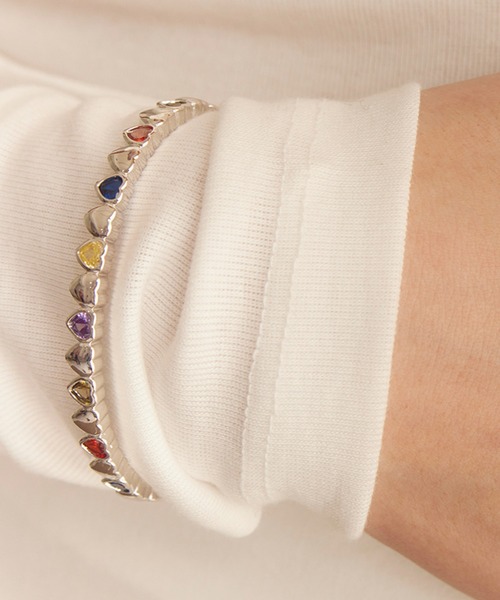 Casselini（キャセリーニ）の「Casselini(キャセリーニ)ハートビジューブレスレット（ブレスレット・レディース・マルチ・FREE）」の6枚目の写真