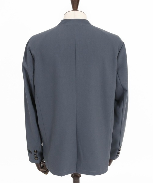 felkod(フィルコッド)の「mj10565- Light Oxford Collarless Jacket ノーカラージャケット(ノーカラージャケット・メンズ・ネイビー/ブラック・L/M/S)」の16枚目の写真
