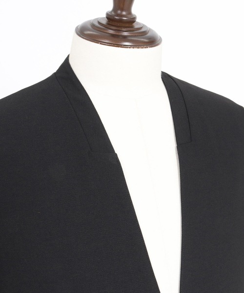 felkod(フィルコッド)の「mj10565- Light Oxford Collarless Jacket ノーカラージャケット(ノーカラージャケット・メンズ・ネイビー/ブラック・L/M/S)」の19枚目の写真