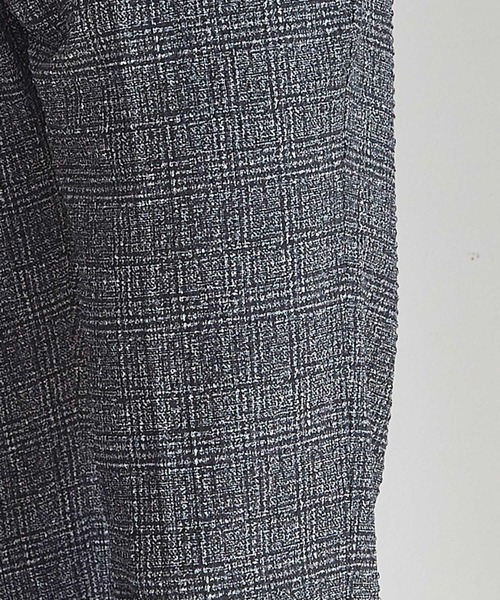 UNION STATION(ユニオンステーション)の「【セットアップ着用可能】シアサッカーグレンチェックプリントスラックス(その他パンツ・メンズ・ネイビー/ブラック系その他・LL/M/L/S)」の14枚目の写真