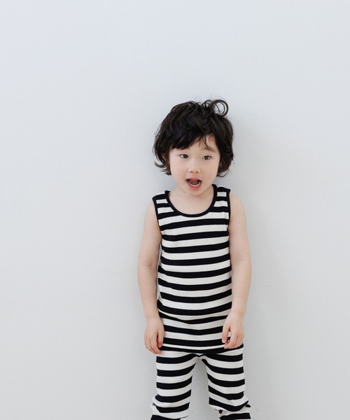 LOWRYS FARM(ローリーズファーム)の「リブタンク 289432(タンクトップ・キッズ・アイボリー/ブラック/グレー・110cm/150cm/140cm/120cm/130cm)」の6枚目の写真