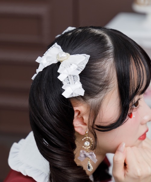 メニーリボンクリップセット（バレッタ/ヘアクリップ）｜ROJITA