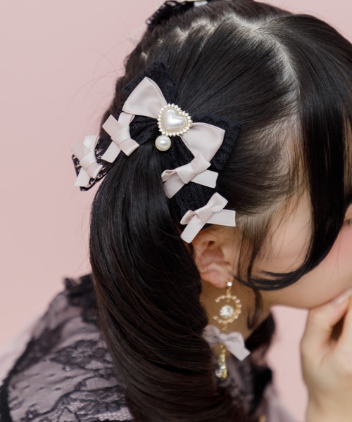 メニーリボンクリップセット（バレッタ/ヘアクリップ）｜ROJITA