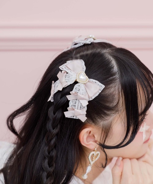 メニーリボンクリップセット（バレッタ/ヘアクリップ）｜ROJITA