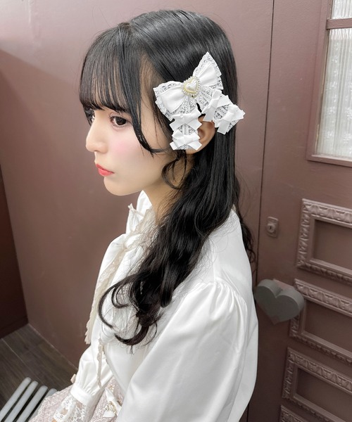 ROJITA(ロジータ)の「メニーリボンクリップセット(バレッタ/ヘアクリップ・レディース・ブラック/マルチ/ホワイト/ピンク・FREE)」の16枚目の写真