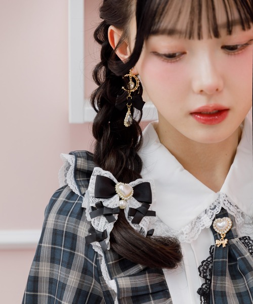 ROJITA(ロジータ)の「メニーリボンクリップセット(バレッタ/ヘアクリップ・レディース・ブラック/マルチ/ホワイト/ピンク・FREE)」の20枚目の写真